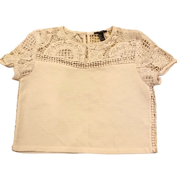 Forever 21 Tops - Forever 21 Lace Cropped Top